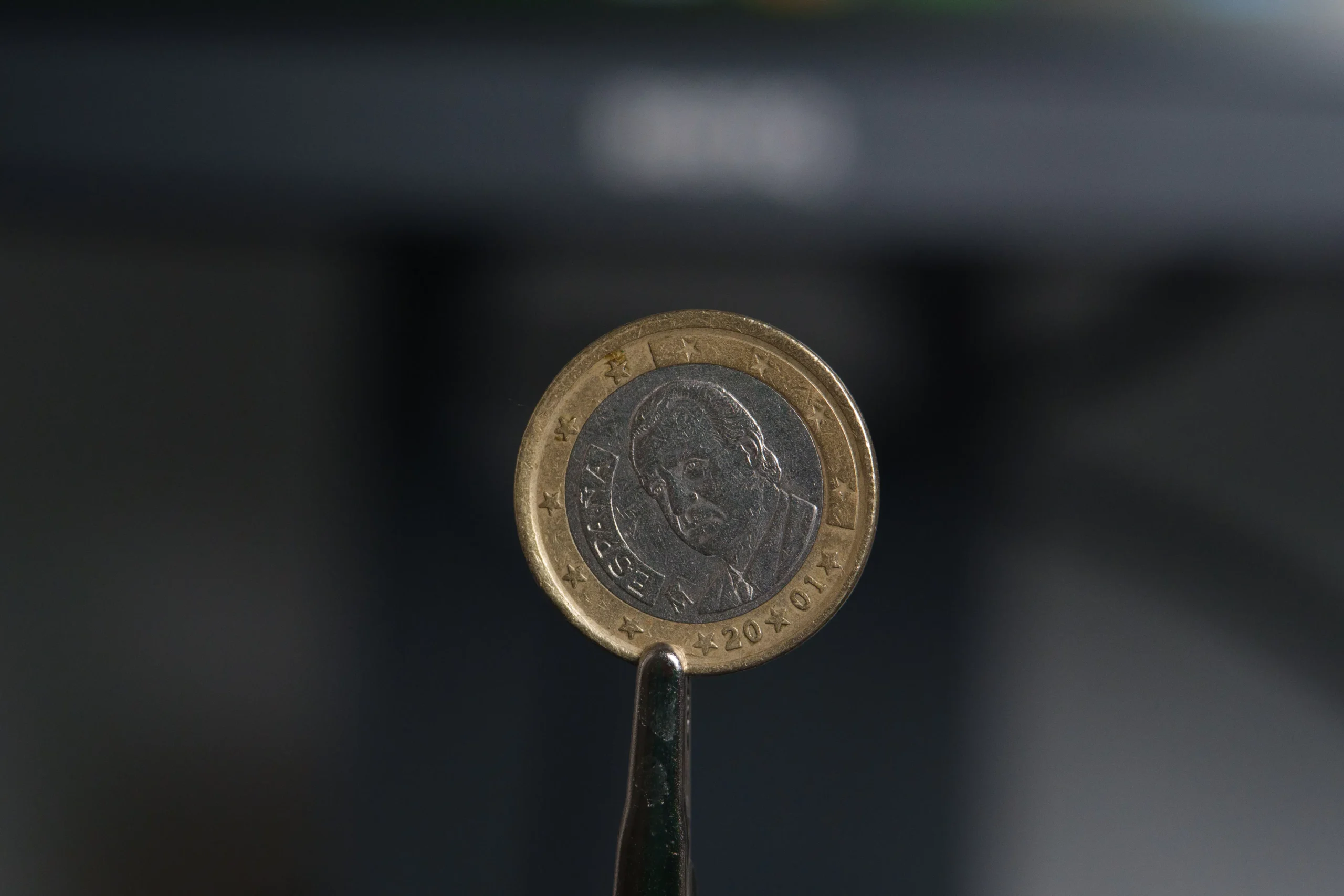close up euro coins