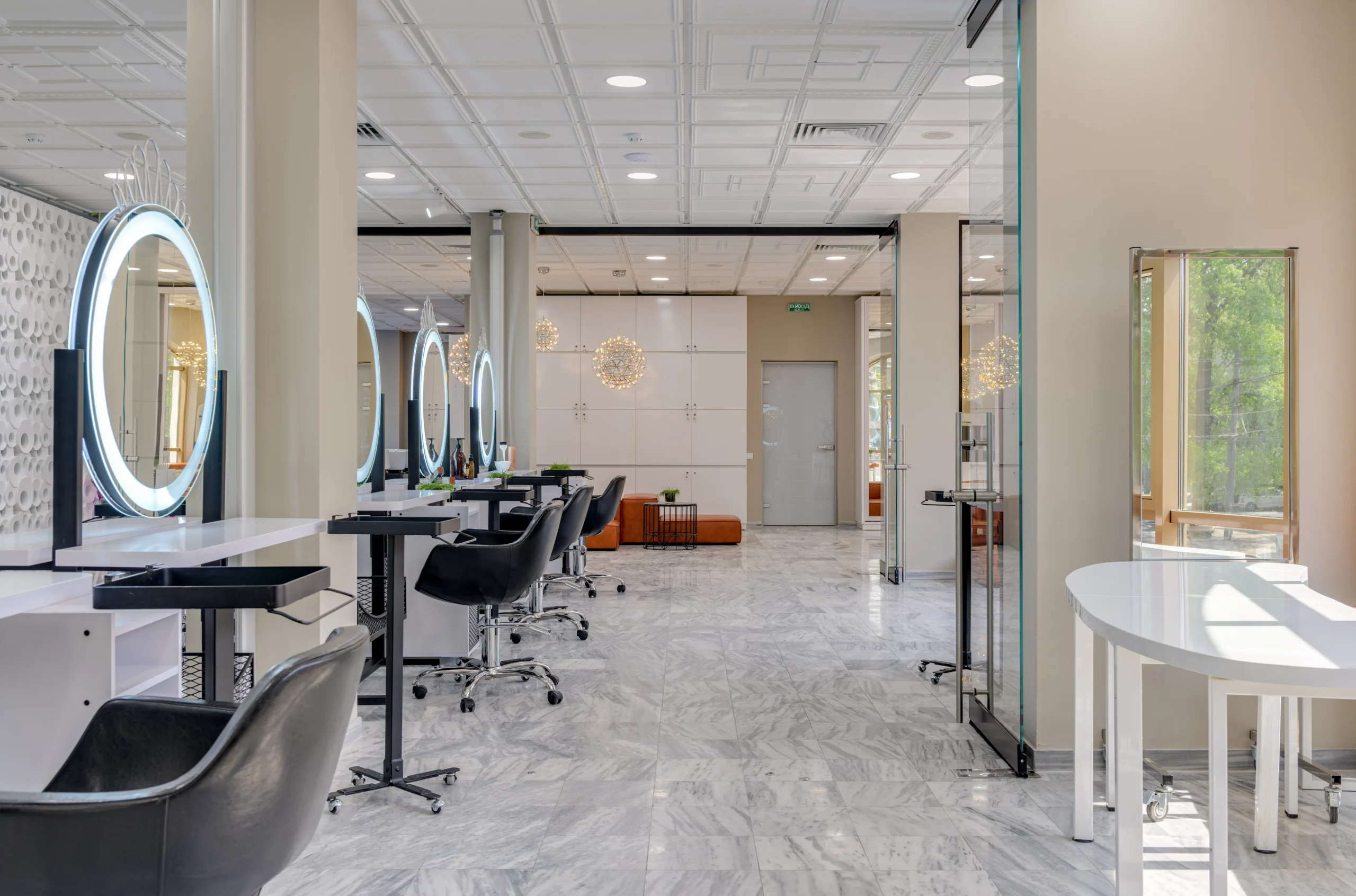 luxury beauty salon interior